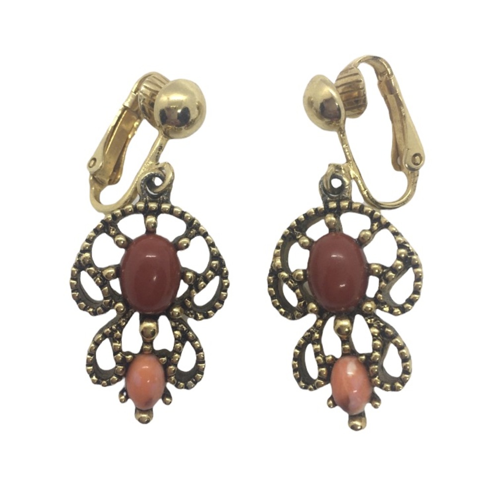 Vintage Jewelry Avon gold tone drop earrings